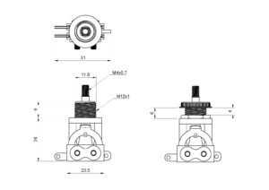 LP トグルスイッチ (ノブ無し) Nickel