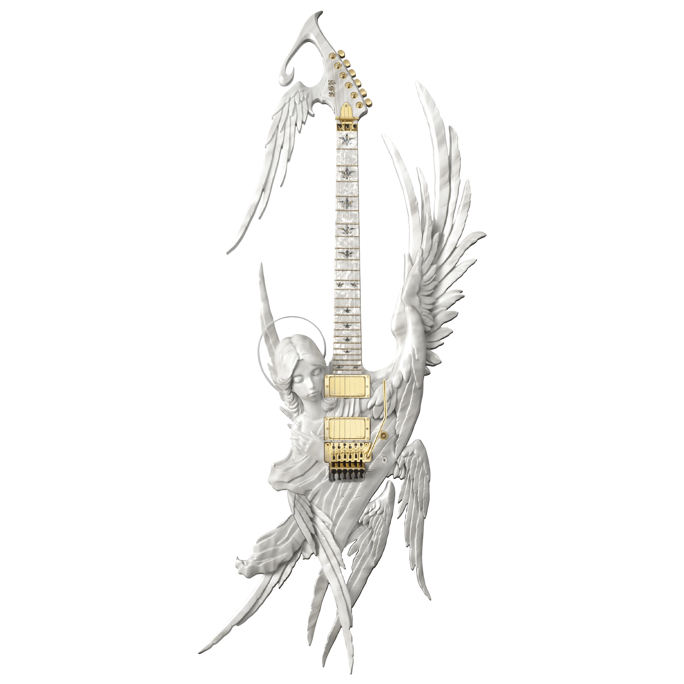 Angel included. Гитара модель ESP Ultimate Archangel. Тошихико Такамизава гитара. Ангел с гитарой. Архангел с гитарой.