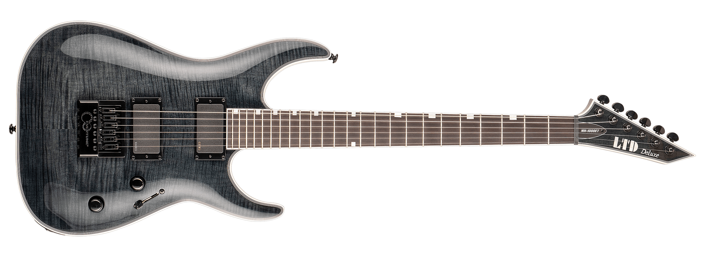 Ｐｒｅｍｉｕｍ Ｌｉｎｅ ESP ESP ソリッドボディ・エレキギター ESP LTD LTD MH-1000 Evertune ET FM See  Thru Black B-Stock Electric Guitar MH 100
