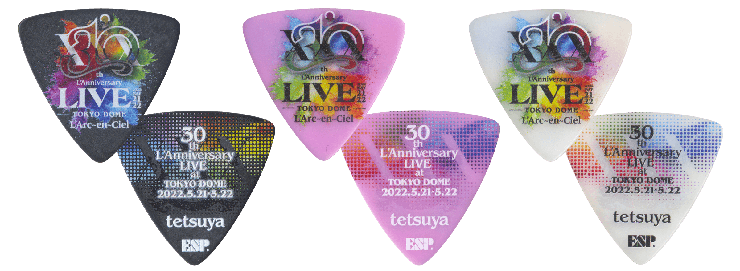 L'Arc-en-Ciel 30th L'Anniversary LIVE tetsuya Pick 発売 | ESP GUITARS